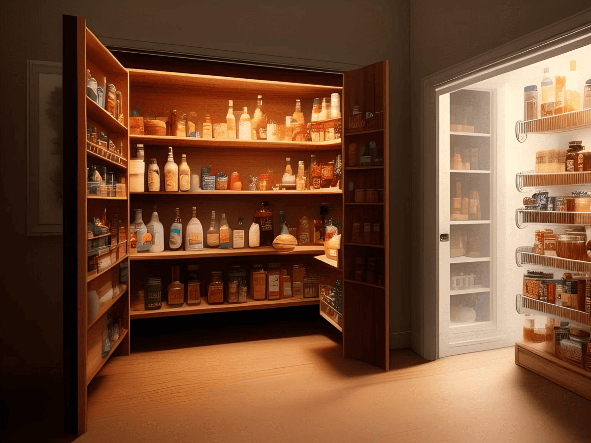 proper lighting in the pantry