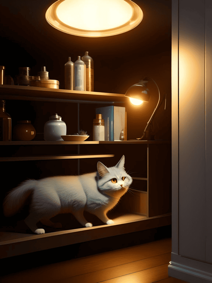 Puck Under Cabinet Lights in the living room